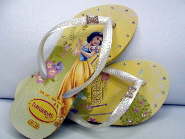 chinelos  havaianas com strass
