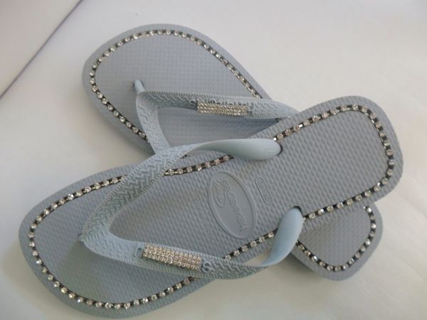 chinelos  havaianas com strass