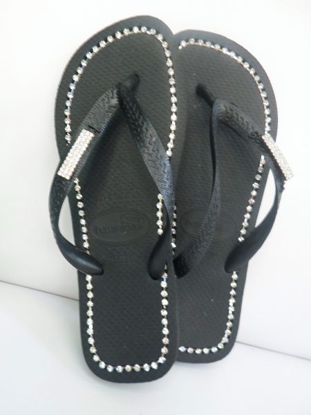 chinelos  havaianas com strass