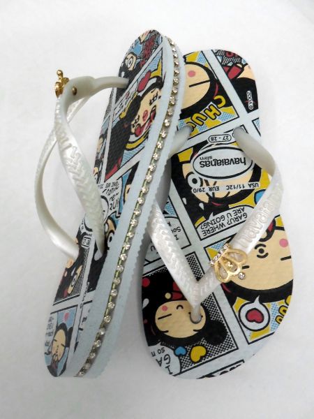 chinelos  havaianas com strass