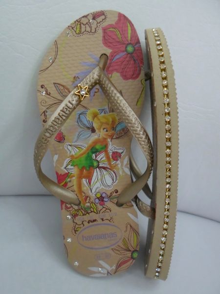 chinelos  havaianas com strass
