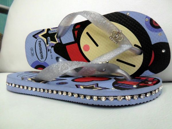 chinelos  havaianas com strass