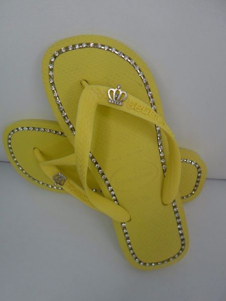 chinelos  havaianas com strass