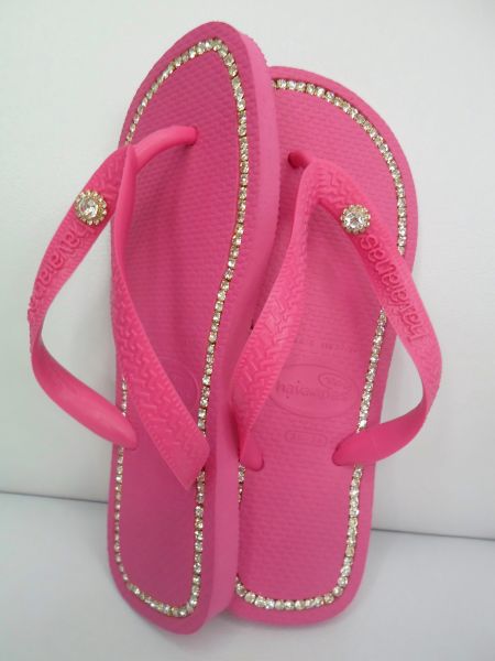 chinelos  havaianas com strass